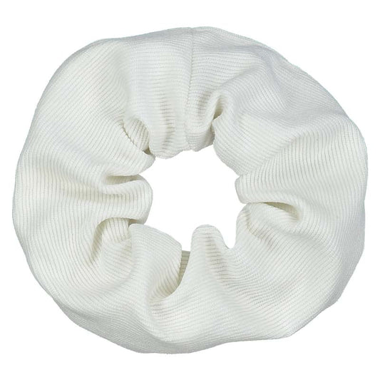 White Corduroy Scrunchie Zara