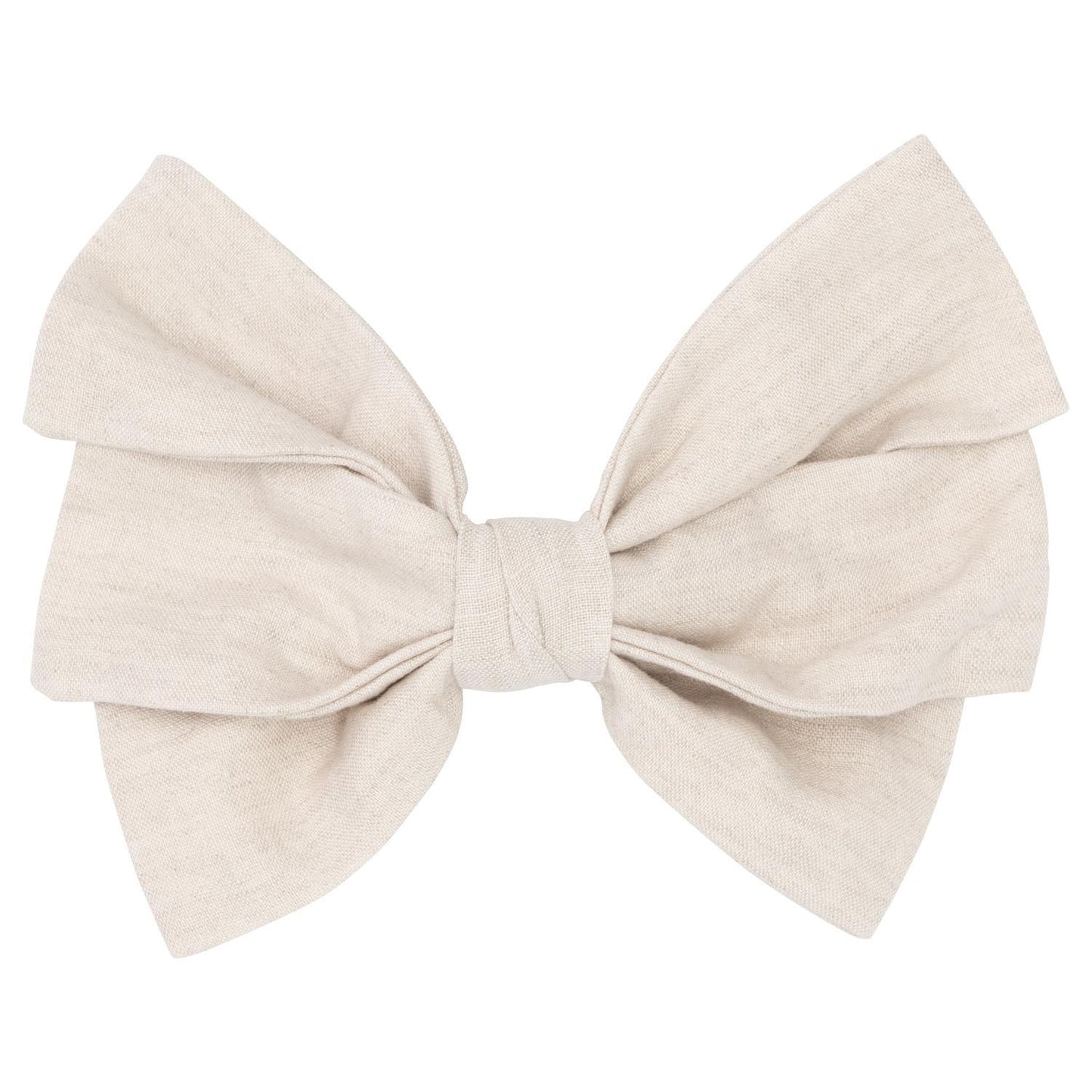 Beige Linen Bow Zola