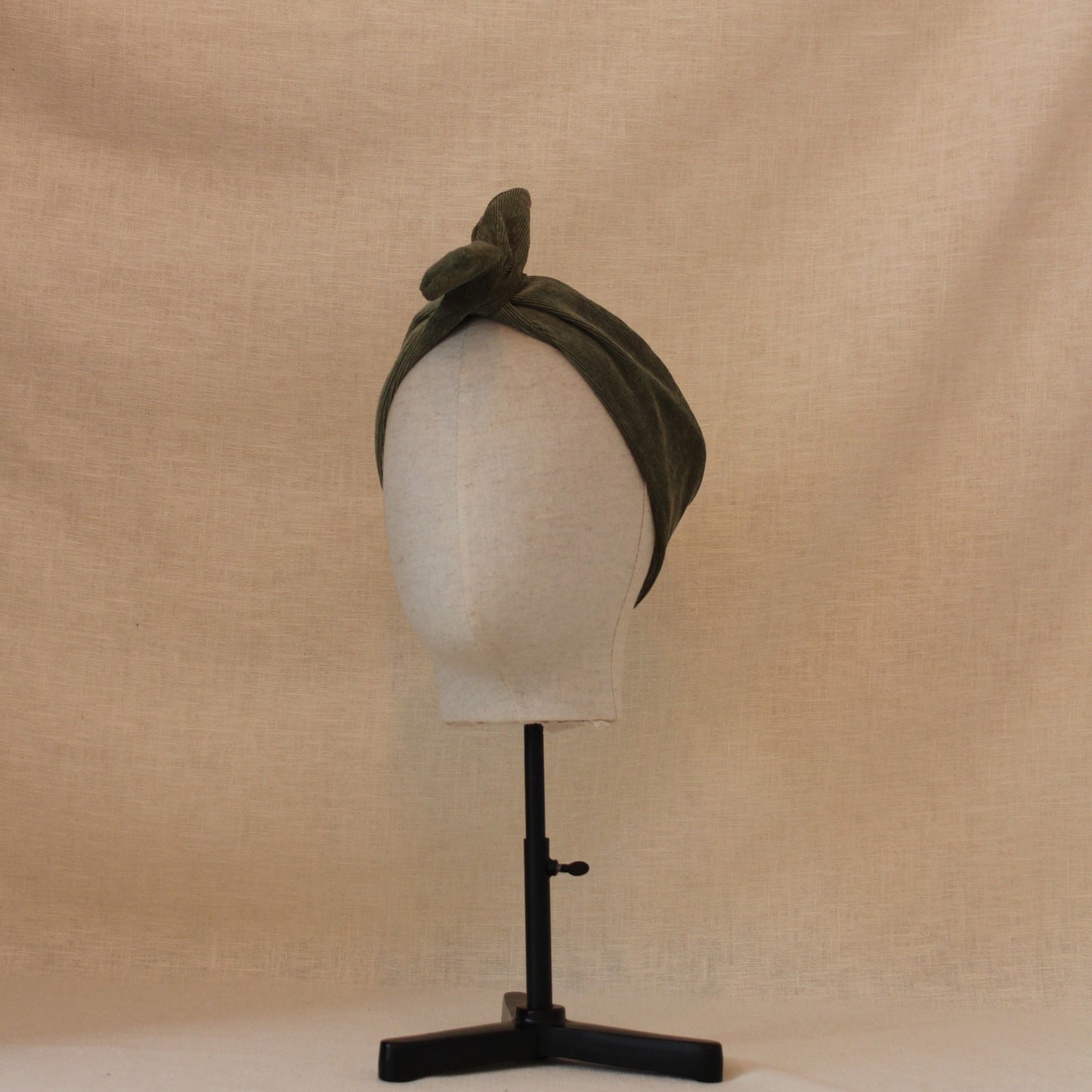 Sample mini bandeau light green corduroy Penny (girls)