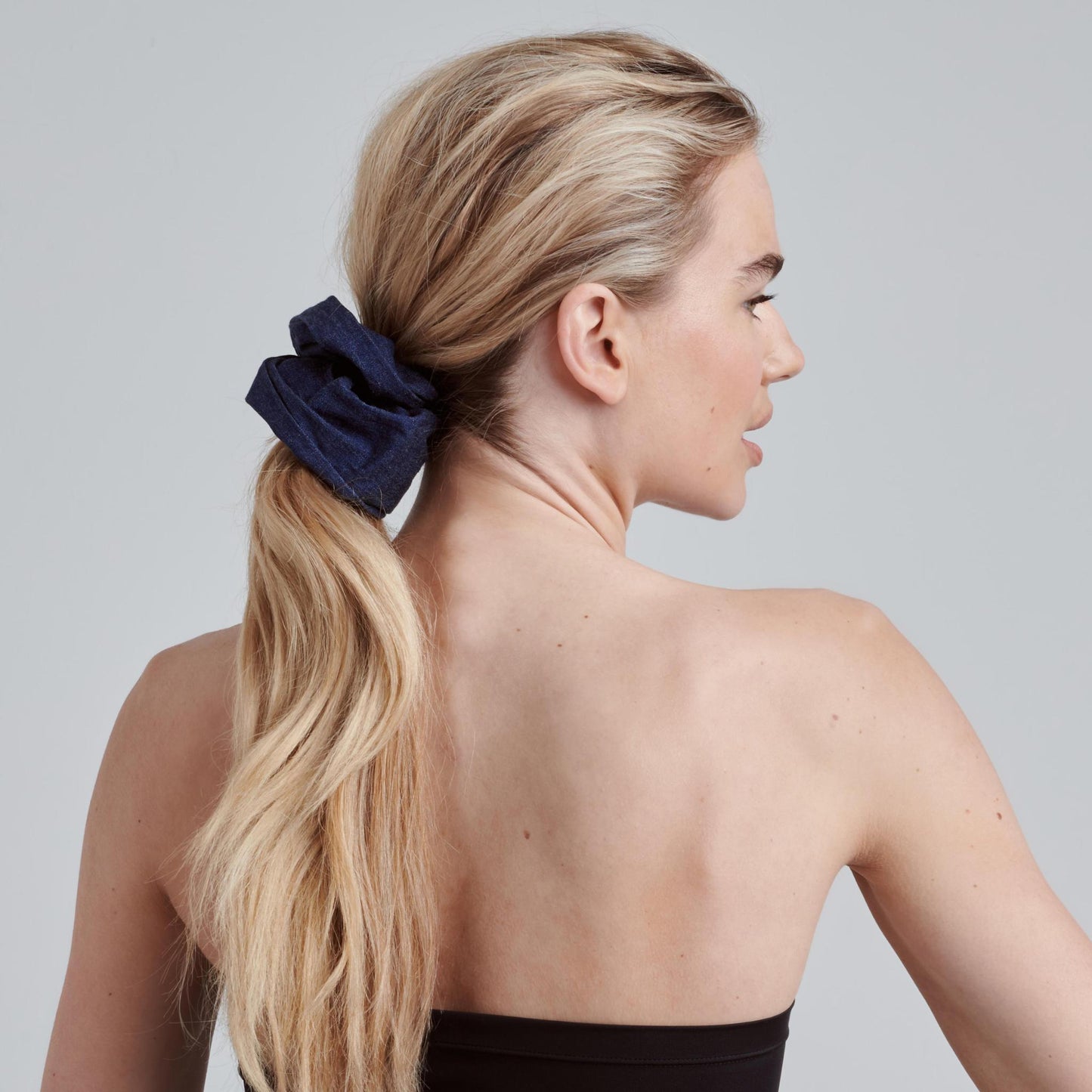 Dark Denim Scrunchie Mateo