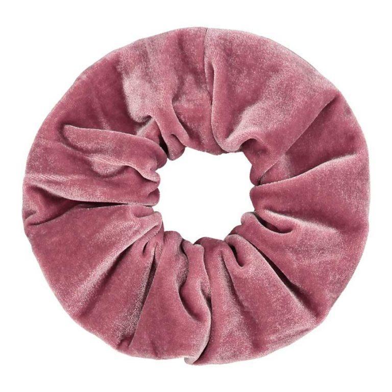 Pink Velvet Scrunchie Flore